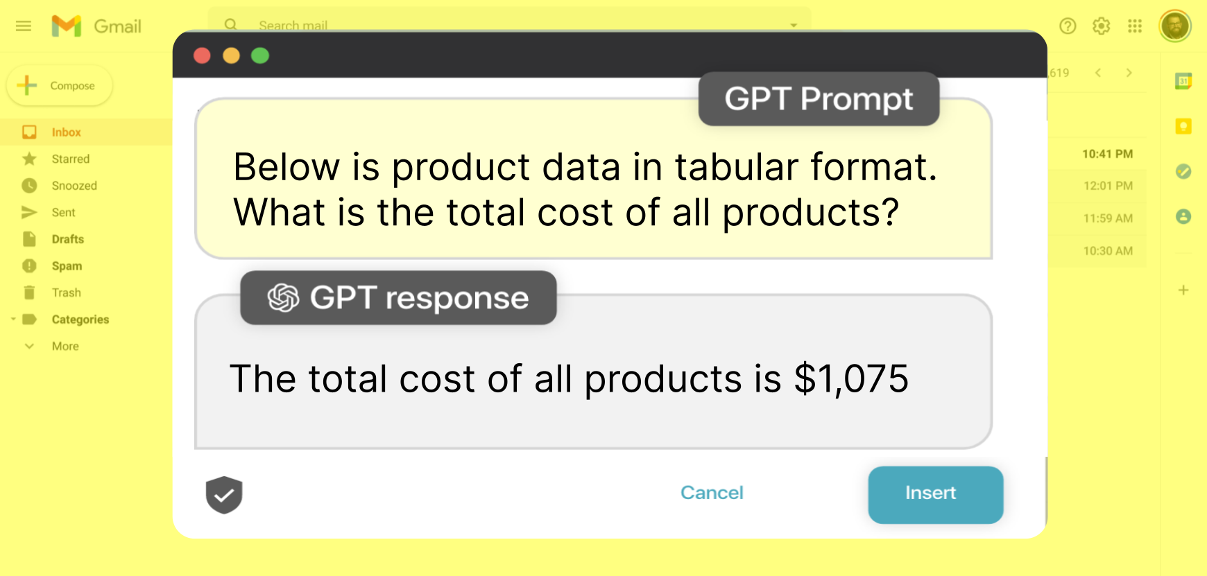 Answer questions about your data using GPT