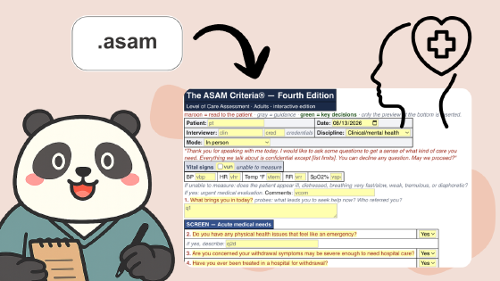 ASAM Criteria Level of Care Assessment template cover