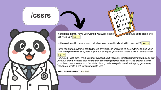 C-SSRS Assessment template cover