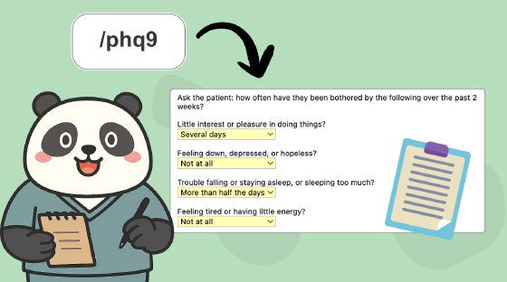 Patient Health Questionnaire-9 (PHQ-9) template cover